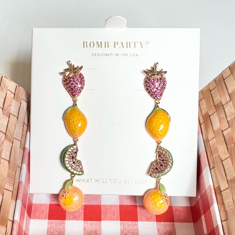 Bomb Party Market Fresh Earrings - “Delicious In The Details” (RBP6096)